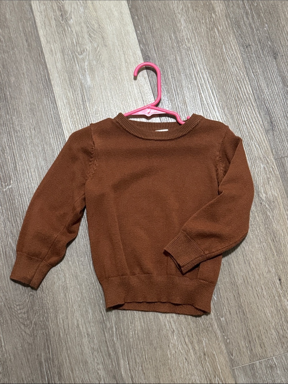 Classic Kids Crewneck Sweater - Chestnut Brown